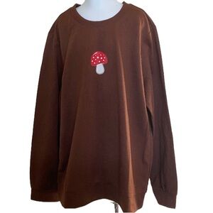 🔥4/$20 160 Mushroom 🍄 Graphic Crew Neck Sweater
